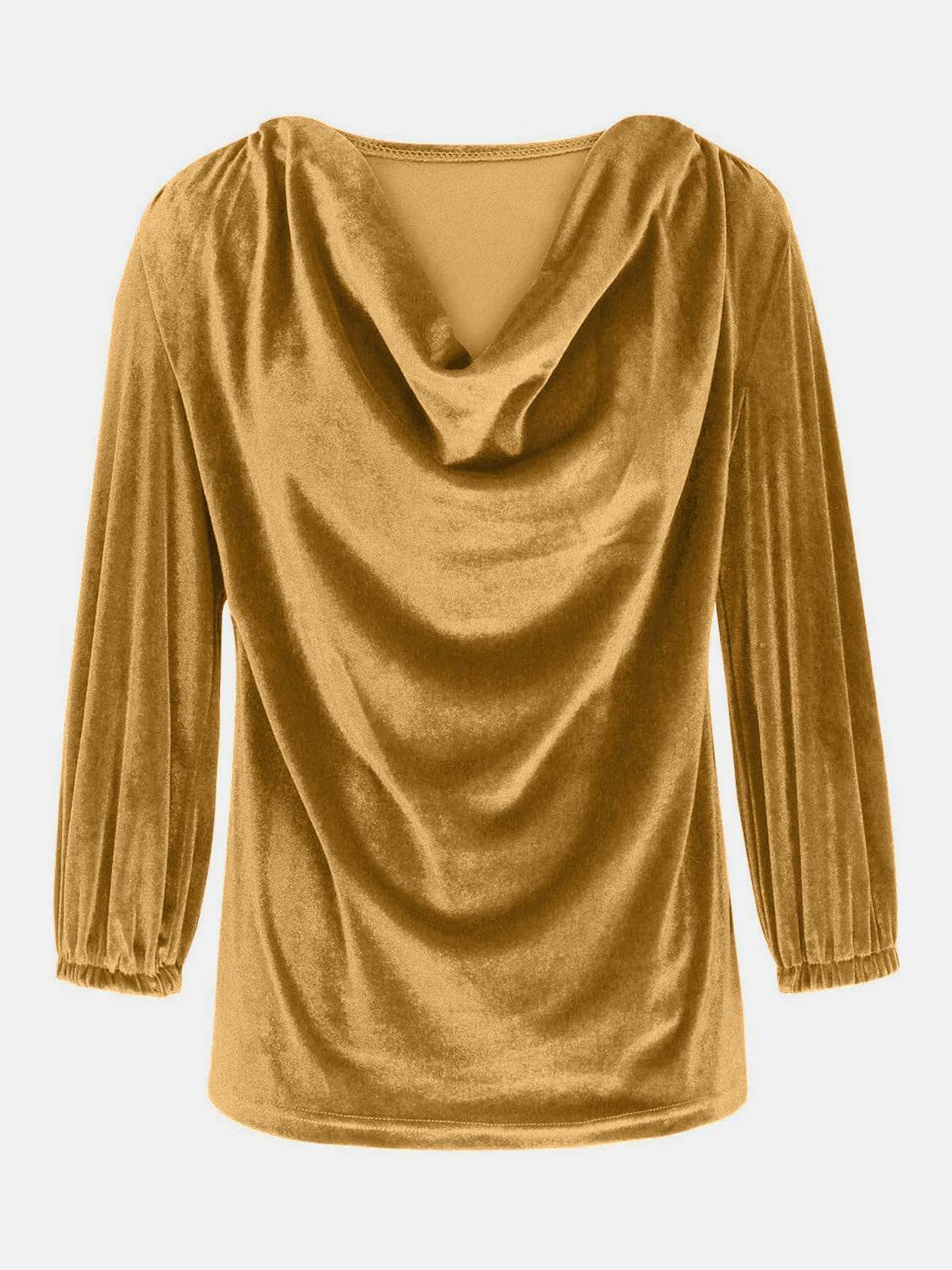 Cowl Neck Three-Quarter Sleeve Top for a perfect OOTD – dress to impress outfits from Amexza