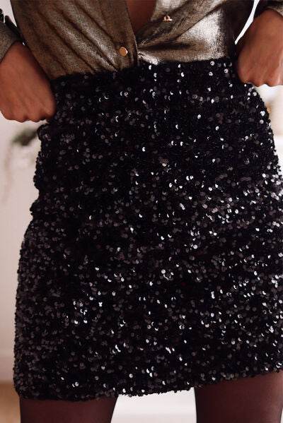 Sequin Mini Skirt for a perfect OOTD – dress to impress outfits from Amexza