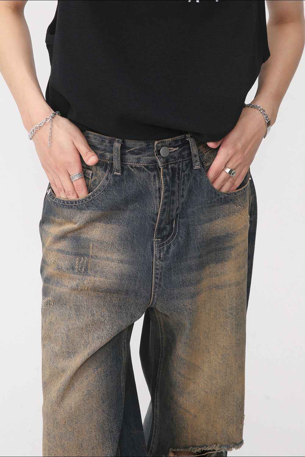 Distressed Wide Leg Jeans for a perfect OOTD – dress to impress outfits from Amexza