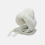 Thermal Tied Fuzzy Winter Hat Ivory One Size for a perfect OOTD – dress to impress outfits from Amexza