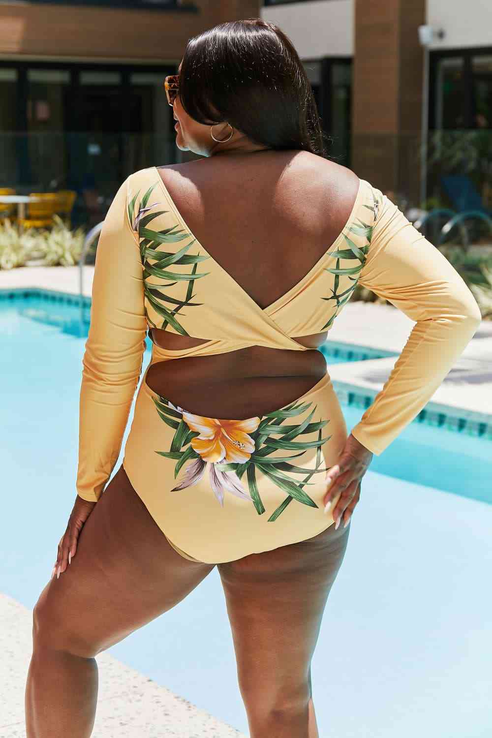 Marina West Swim Cool Down Longsleeve One-Piece Swimsuit for a perfect OOTD – dress to impress outfits from Amexza