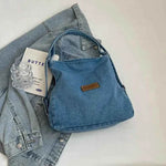 Adjustable Strap Denim Shoulder Bag for a perfect OOTD – dress to impress outfits from Amexza