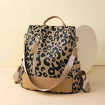 Leopard PU Leather Backpack Bag for a perfect OOTD – dress to impress outfits from Amexza