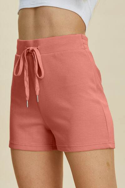 Basic Bae Full Size Air Scuba Drawstring High Waist Shorts - Amexza