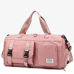 Oxford Cloth Multi-Pocket Travel Bag Burnt Coral One Size for a perfect OOTD – dress to impress outfits from Amexza