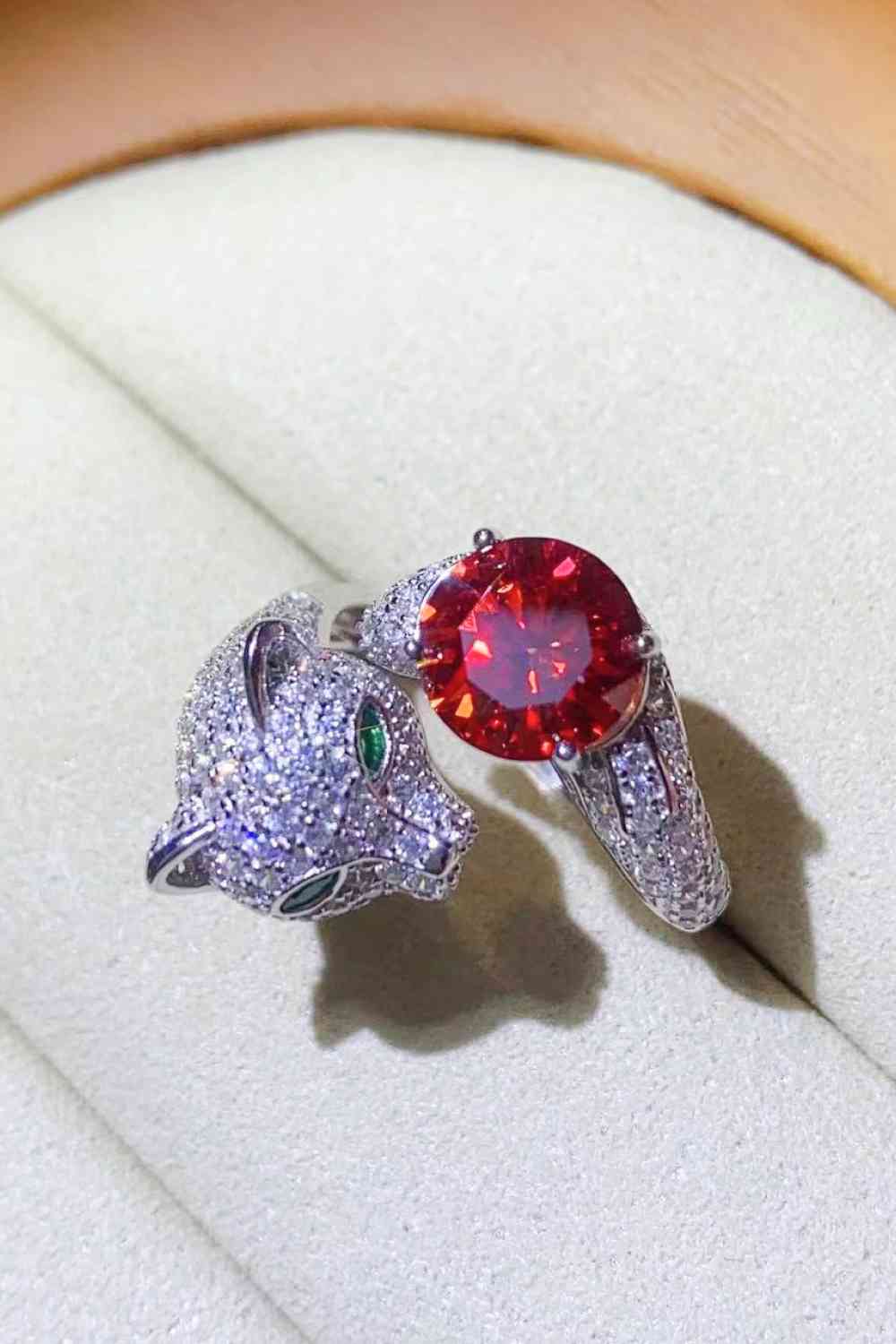 2 Carat Moissanite Adjustable Animal Ring for a perfect OOTD – dress to impress outfits from Amexza