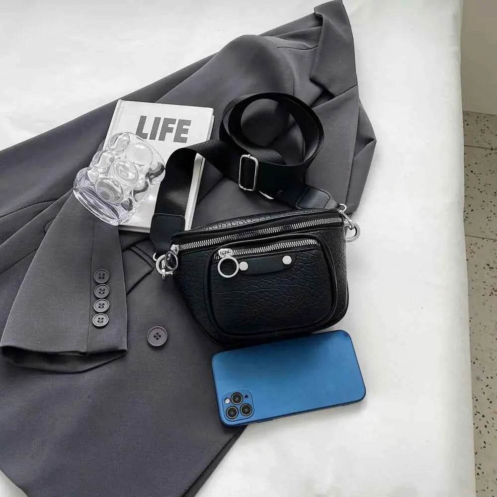 Texture PU Leather Crossbody Bag for a perfect OOTD – dress to impress outfits from Amexza