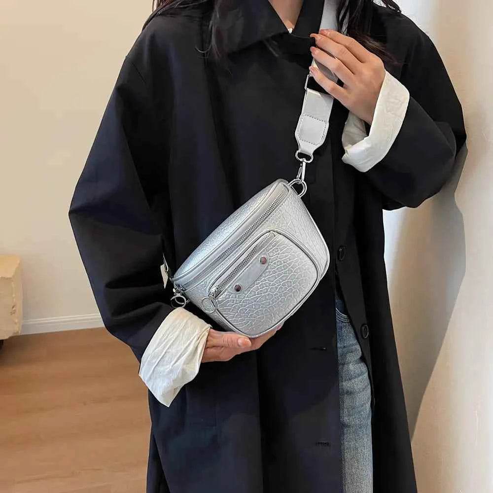 Texture PU Leather Crossbody Bag for a perfect OOTD – dress to impress outfits from Amexza