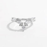 Inlaid Zircon 925 Sterling Silver Ring for a perfect OOTD – dress to impress outfits from Amexza