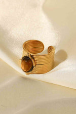 18K Gold-Plated Wide Open Ring for a perfect OOTD – dress to impress outfits from Amexza