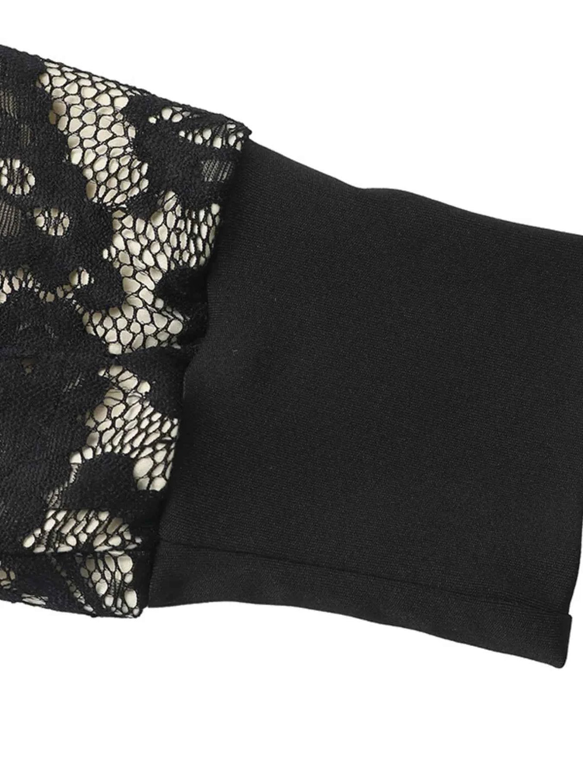 Lace V-Neck Long Sleeve Maxi Dress