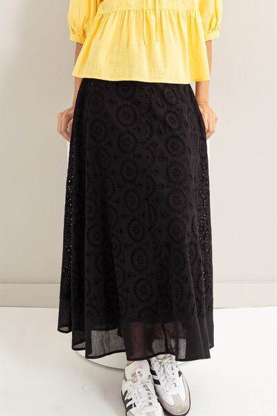 HYFVE Eyelet High-Waist Midi Skirt for a perfect OOTD – dress to impress outfits from Amexza