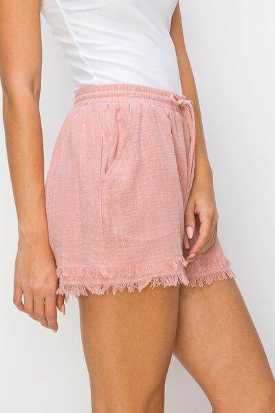 HYFVE Drawstring Frayed Shorts for a perfect OOTD – dress to impress outfits from Amexza