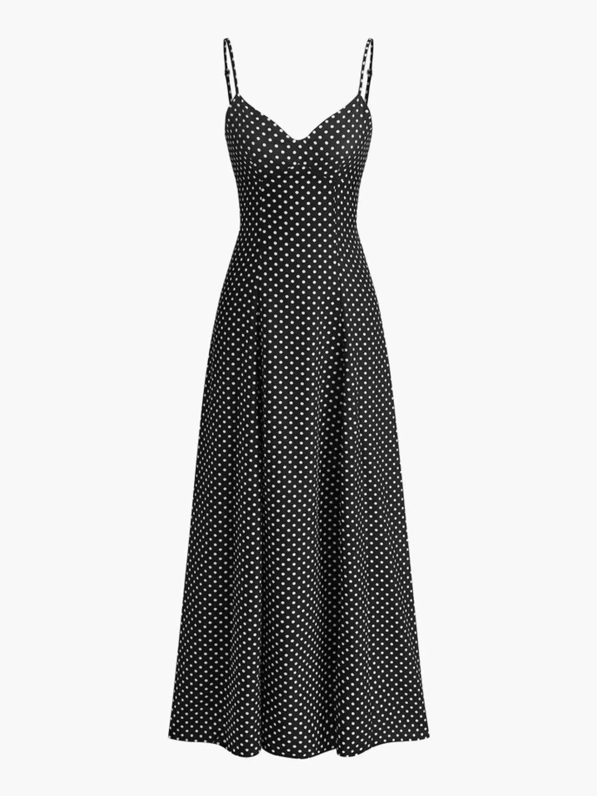 Smocked Polka Dot Cami Dress