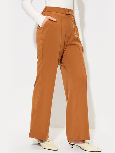 Slit Wide Leg Pants with Pockets for a perfect OOTD – dress to impress outfits from Amexza