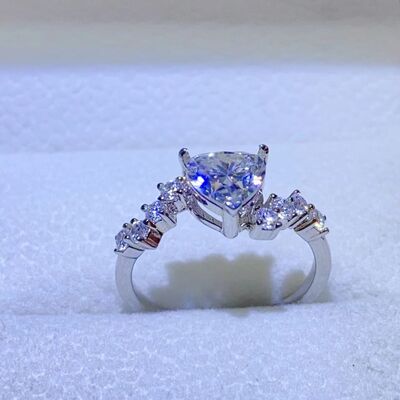 1 Carat Moissanite 925 Sterling Silver Ring for a perfect OOTD – dress to impress outfits from Amexza