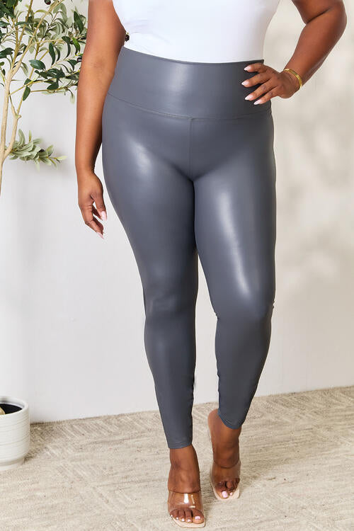 LOVEIT Full Size Wide Waistband High Waist Leggings for a perfect OOTD – dress to impress outfits from Amexza