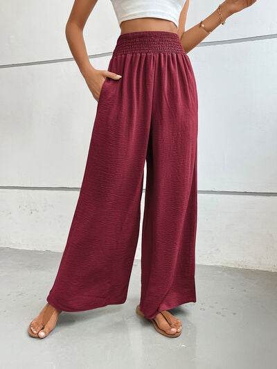 Perfee Wide Leg Pants with Pockets for a perfect OOTD – dress to impress outfits from Amexza