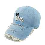 Dog Bow Adjustable Baseball Cap for a perfect OOTD – dress to impress outfits from Amexza