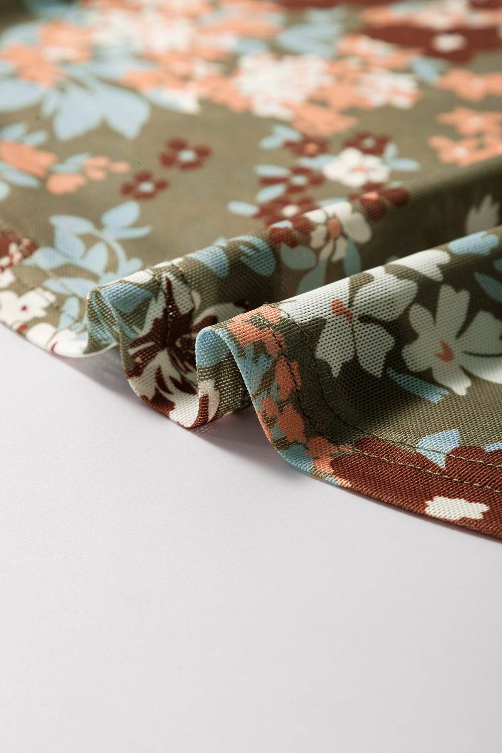 Floral Round Neck Long Sleeve T-Shirt - Amexza