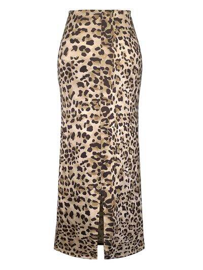 Honey Slit Leopard Midi Skirt for a perfect OOTD – dress to impress outfits from Amexza