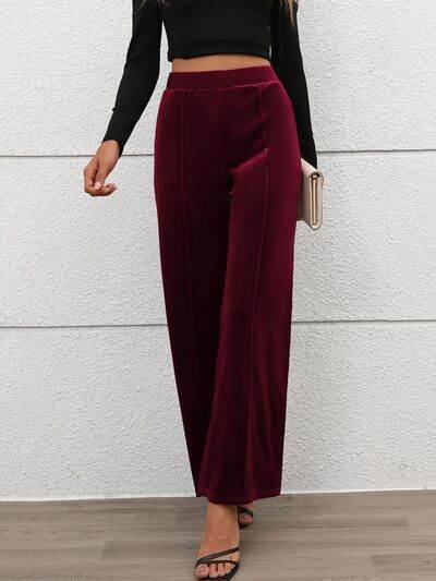 Elastic Waist Wide Leg Pants for a perfect OOTD – dress to impress outfits from Amexza