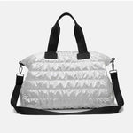 Quilted Nylon Oversize Travel Bag White One Size for a perfect OOTD – dress to impress outfits from Amexza