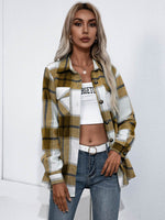 Ivy Lane Plaid Button Up Flannel Shirt - Amexza