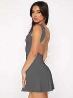 Backless Wide Strap Mini Dress for a perfect OOTD – dress to impress outfits from Amexza