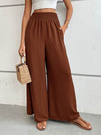 Perfee Wide Leg Pants with Pockets for a perfect OOTD – dress to impress outfits from Amexza