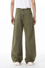 Distressed Wide Leg Jeans with Pockets for a perfect OOTD – dress to impress outfits from Amexza