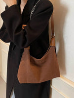 Suede Adjustable Strap Shoulder Bag for a perfect OOTD – dress to impress outfits from Amexza