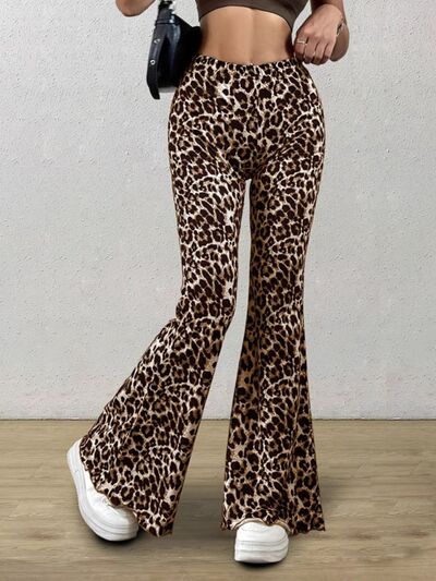 Leopard Flare Pants Leopard for a perfect OOTD – dress to impress outfits from Amexza