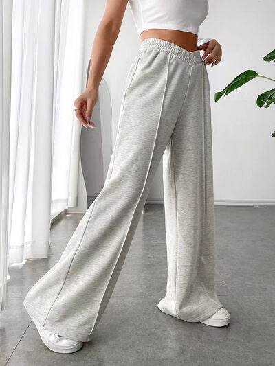 Elastic Waist Wide Leg Pants for a perfect OOTD – dress to impress outfits from Amexza