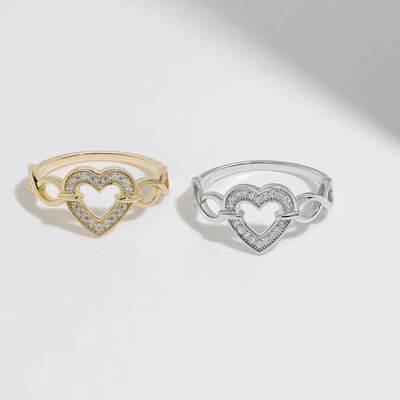 925 Sterling Silver Heart Ring for a perfect OOTD – dress to impress outfits from Amexza