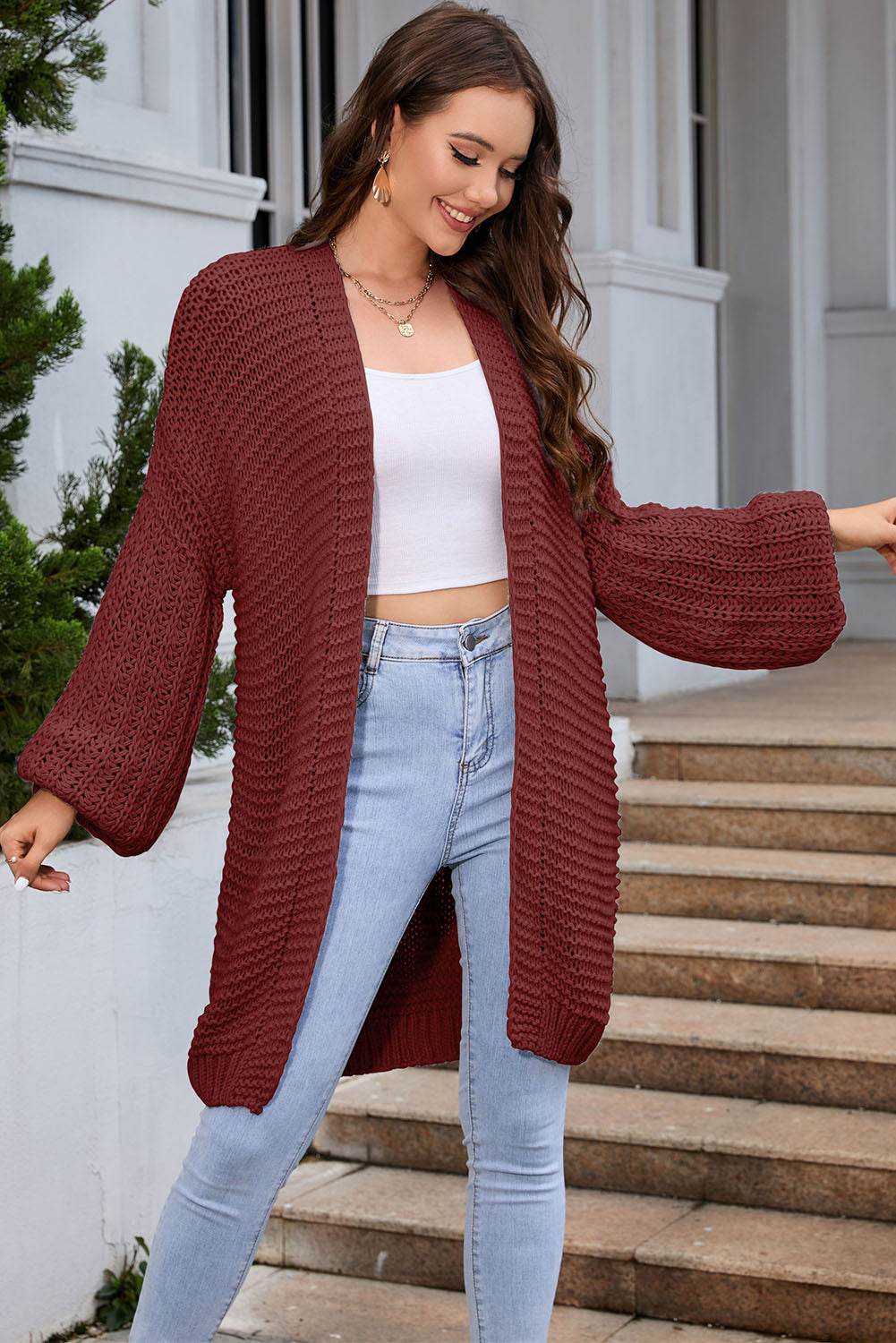 Open Front Longline Cardigan for a perfect OOTD – dress to impress outfits from Amexza