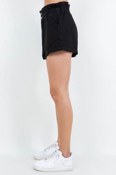 American Bazi High Waist Paper Bag Shorts for a perfect OOTD – dress to impress outfits from Amexza