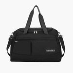 Color Block Oxford Cloth Travel Bag Black One Size for a perfect OOTD – dress to impress outfits from Amexza
