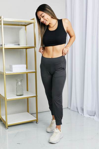 Leggings Depot Full Size Wide Waistband Cropped Joggers for a perfect OOTD – dress to impress outfits from Amexza