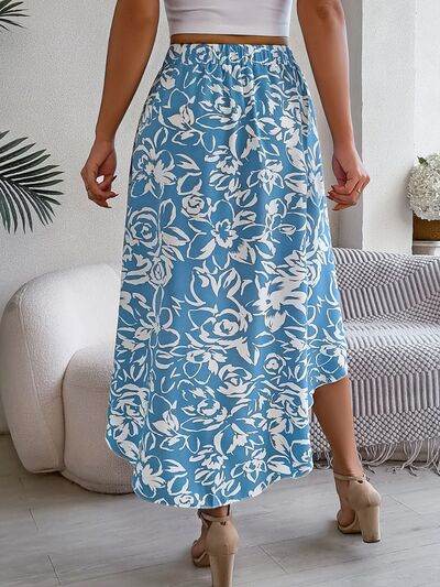 High-Low Printed High Waist Skirt for a perfect OOTD – dress to impress outfits from Amexza