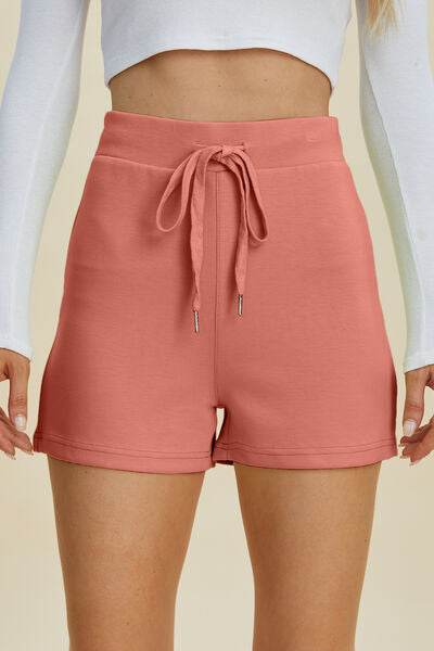 Basic Bae Full Size Air Scuba Drawstring High Waist Shorts - Amexza