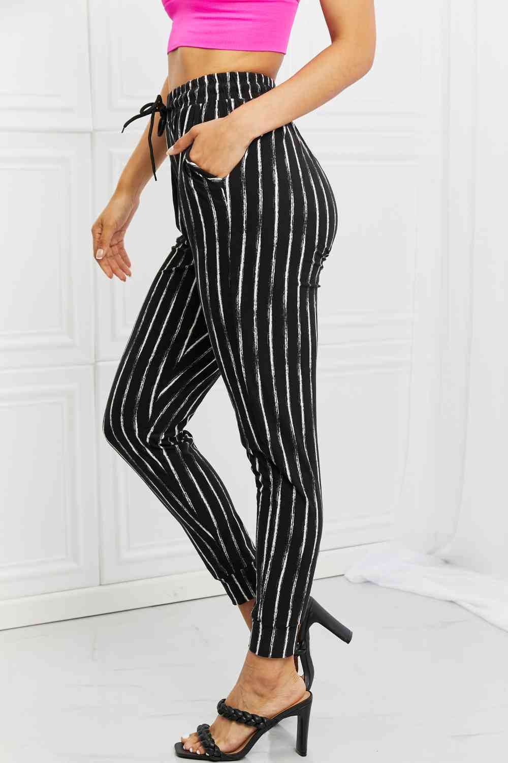 Leggings Depot Stay In Full Size Joggers - Amexza