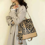 Leopard PU Leather Backpack Bag for a perfect OOTD – dress to impress outfits from Amexza