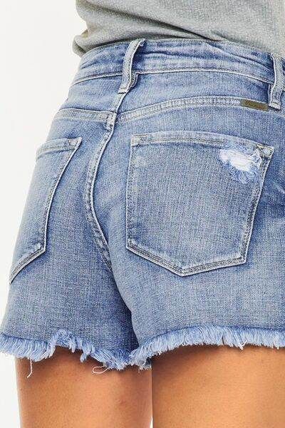 Kancan Distressed Raw Hem Denim Shorts for a perfect OOTD – dress to impress outfits from Amexza