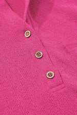 Exposed Seam Detail Henley Knit Hoodie for a perfect OOTD – dress to impress outfits from Amexza