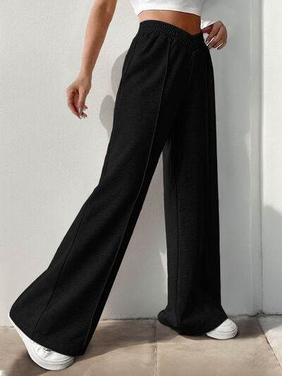 Elastic Waist Wide Leg Pants for a perfect OOTD – dress to impress outfits from Amexza