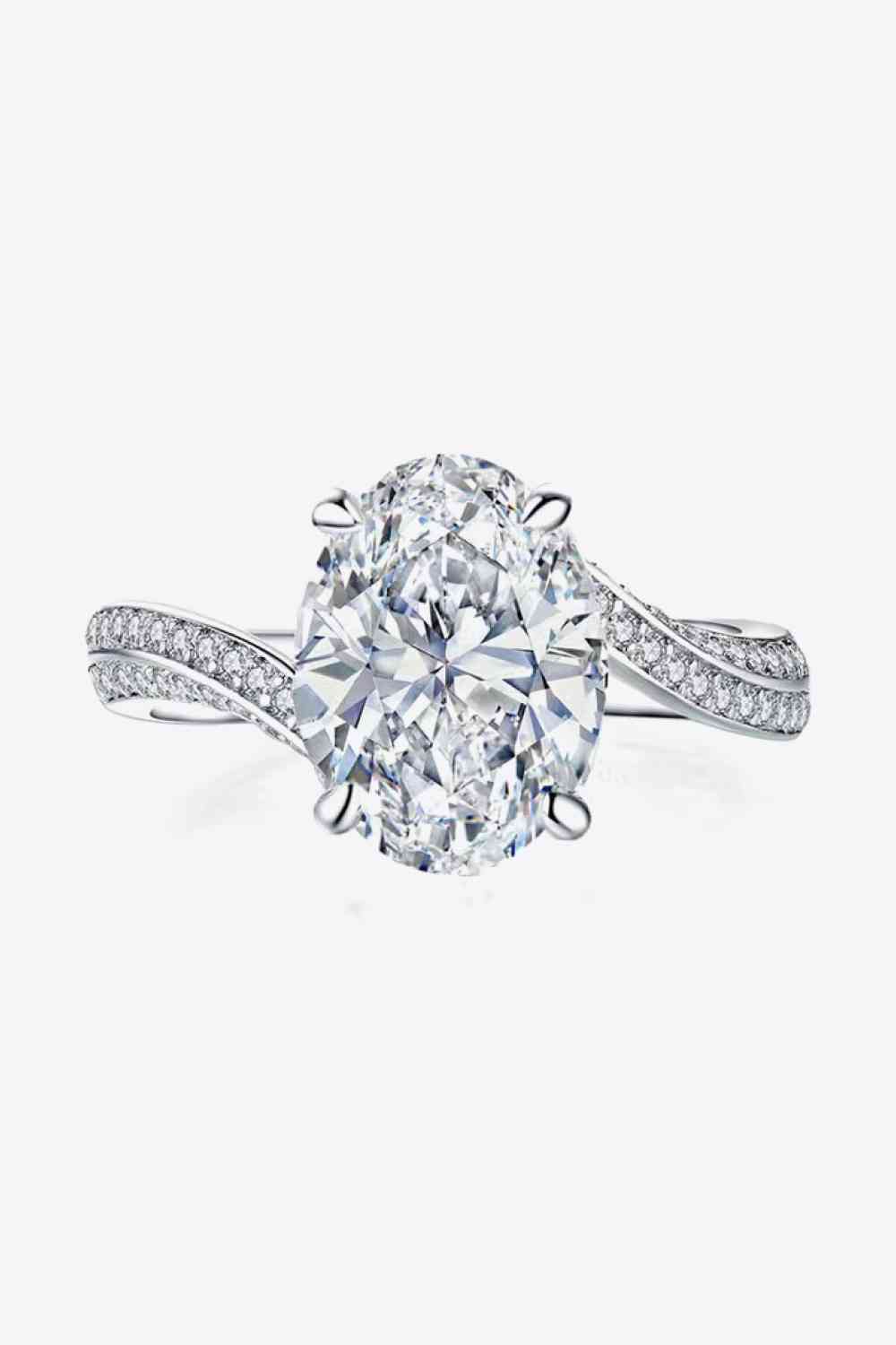 3 Carat Moissanite Side Stone Ring for a perfect OOTD – dress to impress outfits from Amexza