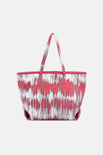 Printed PU Leather Tote Bag Red One Size for a perfect OOTD – dress to impress outfits from Amexza