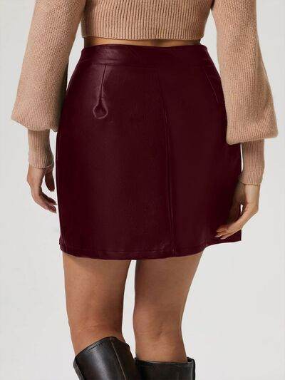 Buttoned High Rise Mini Skirt for a perfect OOTD – dress to impress outfits from Amexza