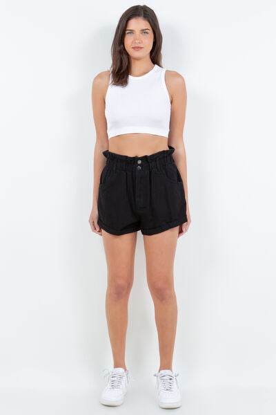 American Bazi High Waist Paper Bag Shorts for a perfect OOTD – dress to impress outfits from Amexza